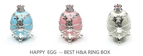 八心八箭幸福蛋鑽石鑑賞戒盒